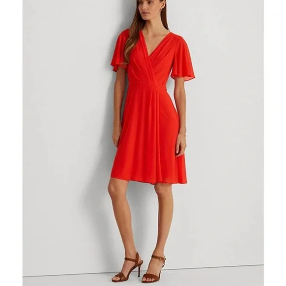 Lauren Ralph Lauren Dresses Lauren Ralph Lauren Flutter Sleeve